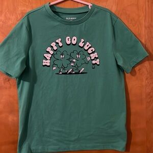 Old Navy - Boys or Girls Happy Go Lucky Short Sleeve Shirt